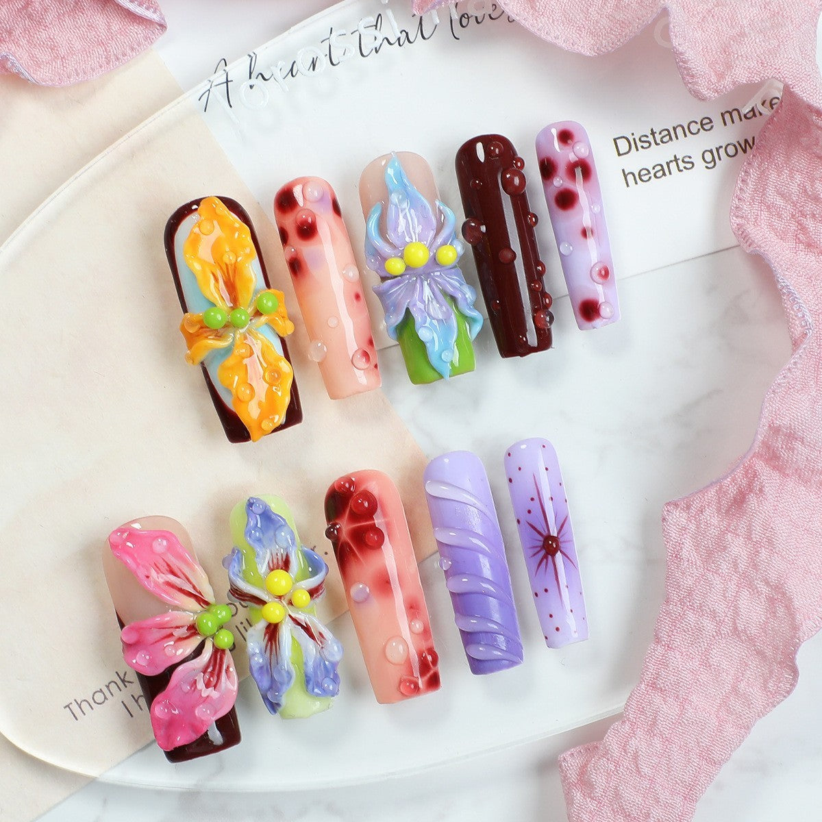 Handmade luxury nails - with diverse designs